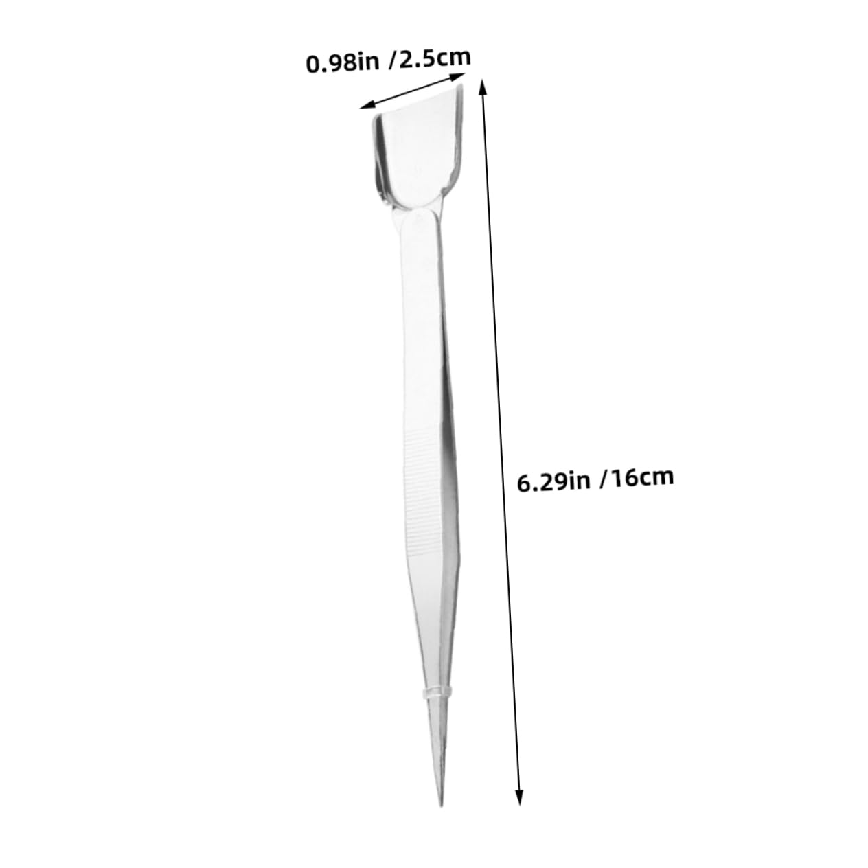 VILLCASE Jewelry Making Bead Scoop Tweezers Stainless Steel Gemstone Shovel with Tip Tweezers for Easy Bead Pickup