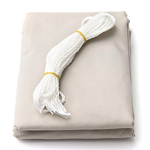 WEIMEI Malla Sombra De Red Toldo Rectangular De Poliéster Resistente Al Agua 300D Red De Protección Solar Sombrilla De Vela Vela Refugio Solar Exterior Caqui Solar Parasol (Color : Rectangle 3x4)