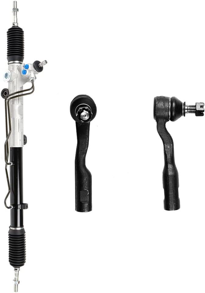 SCITOO Power Steering Rack and Pinion Complete Assembly And 2*Outer Tie Rods Replacement For Toyota for Sequoia 2003-2007,For Toyota for Tundra 2003-2006 3.4L 4.7L 442500C050