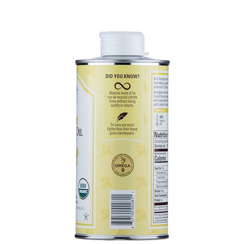 Image of La Tourangelle, Organic Canola Oil, Expeller-Pressed Non-GMO Canola Seeds, Pesticide and Chemical Free, High Heat Neutral Cooking Oil, 16.9 Fl Oz