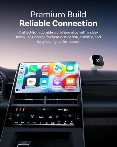 Image of 2026 Wireless CarPlay Adapter for iPhone ＆ Android Auto Mini Wired to Wireless Apple Car Play Adapter Plug & Play Compatible for iPhone iOS 10+ Android 11+ with After 2016 Cars