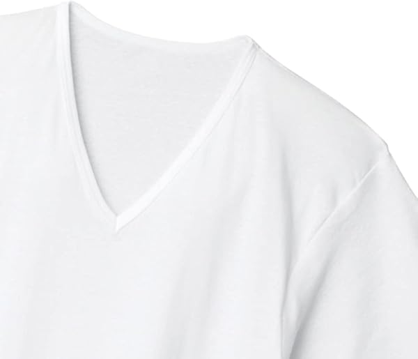 GUNZE Soft Skinwear Inner Shirt, 100% Cotton, Antibacterial and Deodorant Treatment, Short Sleeve V-Neck, 2-piece Set x 2 Sets = 4-piece Set SV61152 Men's - 2