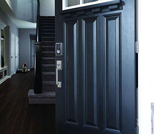 Schlage Fe285 Cen 619 Lat Cen Century Front Entry Handleset With Latitude Lever, Lower Half Grip, Satin Nickel #TOP6