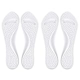 Baxnore 2 Paare Schuhpadel transparent Silikon 3/4 Shake -Proof -Fußpolster für die Ermüdungserleichterung