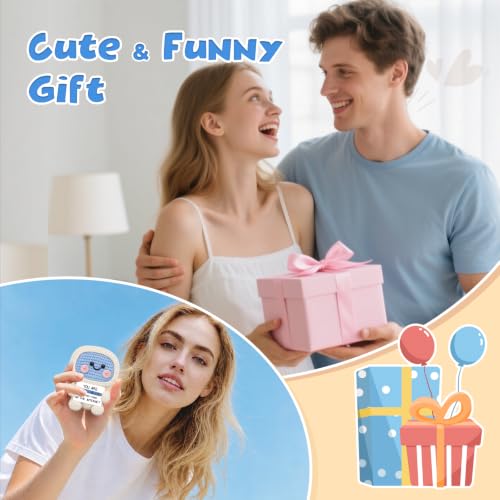 Image of Hoedia Positive Crochet Desktop Computer, Funny Unique Love Gifts