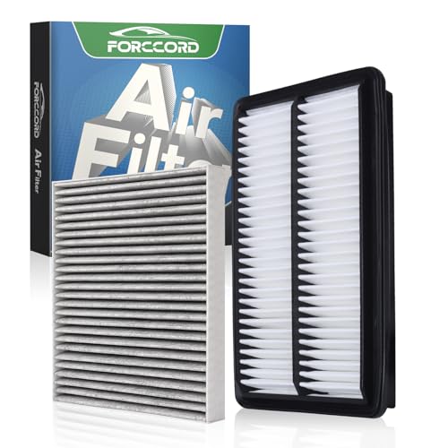 Forccord Cabin&Engine Air Filter for Honda Pilot(2016-22) Acura MDX (2014-2020) Ridgeline(2006-14 2017-25) Passport(2019-25) MDX Hybrid (2017-20) Air Filter Replace#CF10134 CA12061 Accessories
