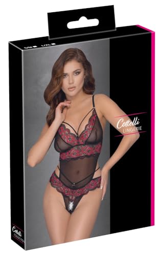 Body ouvert Cottelli noir résout le manque d'audace en taille S/M