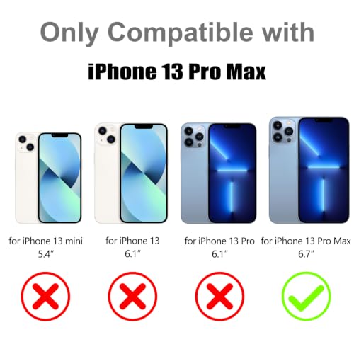 Image of Magnetic Case for iPhone 13 Pro Max [Compatible with Magsafe] [Cute Fashion Fluorescent Design] [1 Screen Protector] Slim Translucent Matte Case for iPhone 13 Pro Max 6.7 inch 2021, Desert