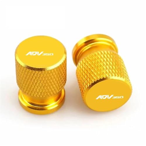 Bouchons de valve de pneu moto or pour Honda ADV 350 et 150