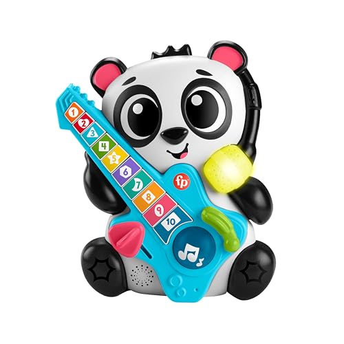 Fisher-Price Jouet d’éveil Sync Squad Panda Chiffres pour bébé et tout-petit avec musique et lumières interactives, à partir de 9 mois, version...
