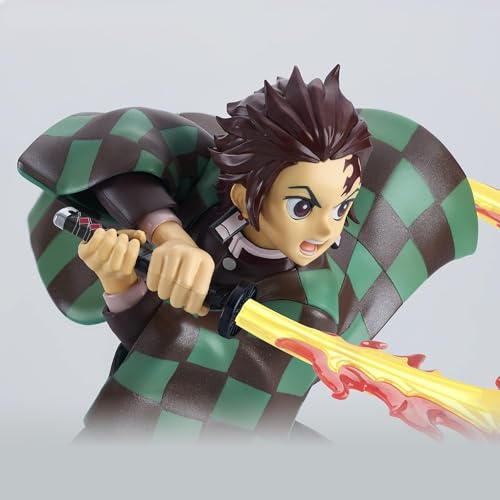 Image of Awestuffs Action Figure Flaming Sword Special Edition for Car Dashboard, Decoration, Cake, Office Desk & Study Table Tanji D Slayer