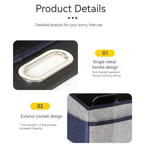 Boîte de coffre pliable avec compartiments pour rangement SUV et auto