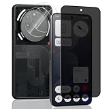 Zhiihorr Anti Spy Pellicola Protettiva per Nothing Phone 3A Pro, Durezza 9H/Anti-Spia [1 Pezzo Privacy Vetro Temperato + 2 Pezzi Pellicola Fotocamera] - Protezione Schermo per Nothing Phone 3A Pro