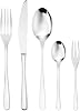 Sambonet Taste 52553-G6 Stainless Steel Tableware Set 18/10 for 12 People 30 Pieces: 6 Forks 6 Spoons 6 Knives 6 Teaspoons 6 Dessert Forks Dishwasher Safe Steel