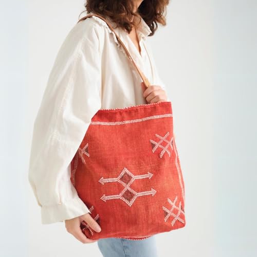 Bolsa Tote Bohemia de Seda de Cactus Artesanal miniatura 7