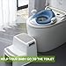 ANGELBLISS Baby Potty Training Toilet Seat with Soft Cushion Handles, Haute Collection, Double Anti-Slip Design and Splash Guard for Boys and Girls (Blue)