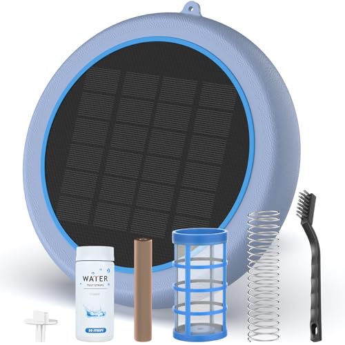 Solar Copper Pool Ionizer, Floating Pool Ionizer for Above Ground & Inground Pools, Automatic Copper Ionizer up to 35,000 Gallons, Replacement Program