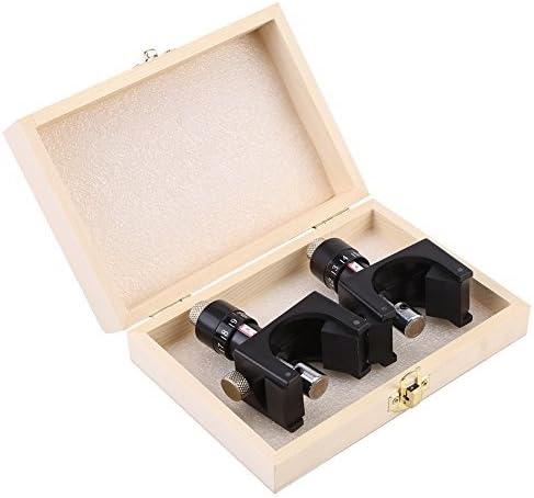 Planer Blade Setting Jig - Magnetic Set - Two Gauge Setter Woodworking Tool (Pack of 2 in Wooden Box)