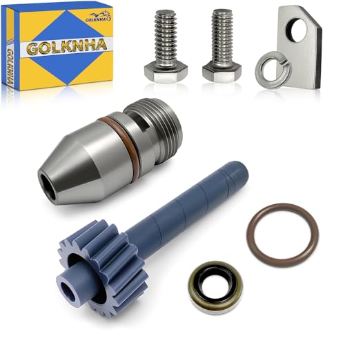 GOLKNHA TH350 20-Tooth Speedometer Driven Gear with Speedo Housing Kit Include Seals and Retainer Bracket, Turbo 350 (GM TH350) Speedo Gear Replacement-Blue