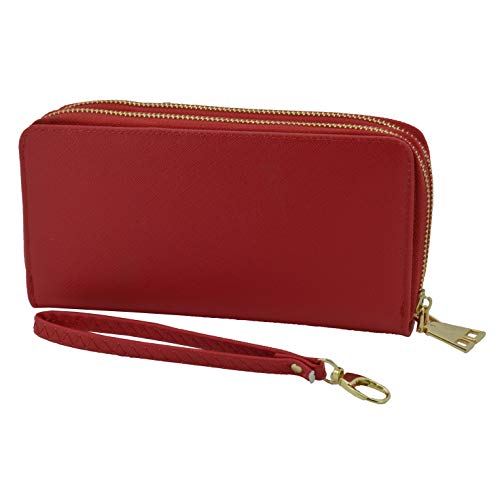 Preisvergleich Produktbild GreSel Damen Geldbörse Aus Kunstleder, mit Reißverschluss und Münztasche
