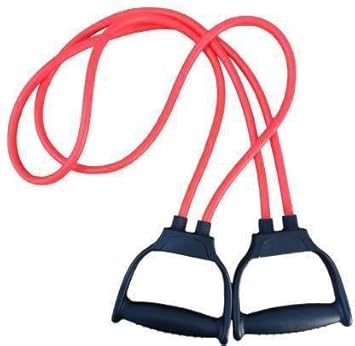 Double Toning Tube Full Body Home Gym Resistance Tube Resistance Tube[Color May Vary]