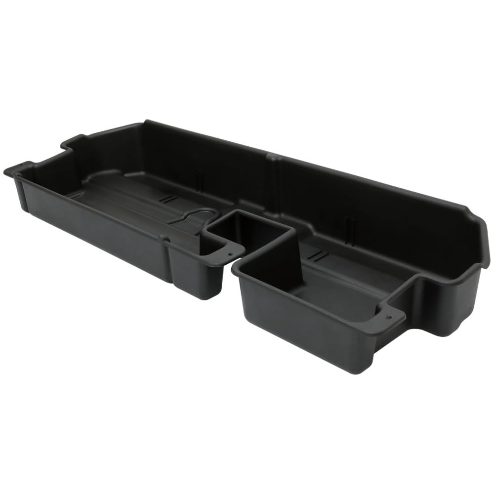 BURANIFUSION for Toyota for Tundra 2007-2020 Double Cab Under Seat Storage Box (Plastic,Black) WEF1684