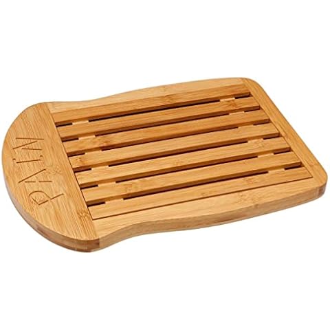 JJA Bamboo Bread Slicing Board in Beige Cover