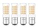 Lamsky 4-Pack Led BA15D Double Contact Bayonet Base AC110-130V 4W Led Light Bulb,T3/T4/C7/S6,Warm White 2700K,LED Halogen Replacement Bulb,No-Dimmable