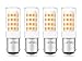 Lamsky LED BA15D Double Contact Bayonet Base 120 Volts 4W Led Light Bulb,T3/T4/C7/S6,Warm White 2700K,LED 40W Halogen Replacement Bulb,No-Dimmable(4-Pack)