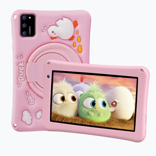 BRILLAR Tableta Infantil Android 13, Tablet Educativo (Pink)