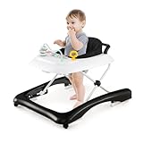 【Design Multifonction 3 en 1】Ce trotteur bébé évolutif peut être utilisé comme un marcheur ou un trotteur à pousser.Le plateau de jouets interactif et amovible stimule les sens de votre bébé et offre une plateforme pratique pour jouer et manger.