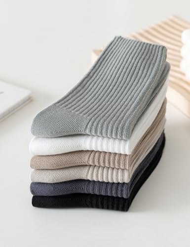 Womens Crew Socks Cute Cotton Boot Socks Lightweight Long Socks for Women Clean Aesthetic Clothes2