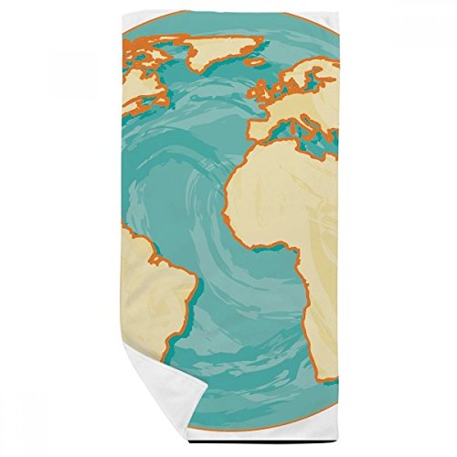 Débarbouillette Terre Océan de qualité supérieure 35x70cm - 2