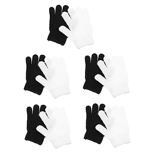 Healeved 10 Piezas Guantes De Baño Depurador De Cuerpo Cepillo Para El Cuerpo Exfoliante Guantes Para Lavar El Cuerpo Guantes De Limpieza Corporal Limpieza De La Piel Poliéster