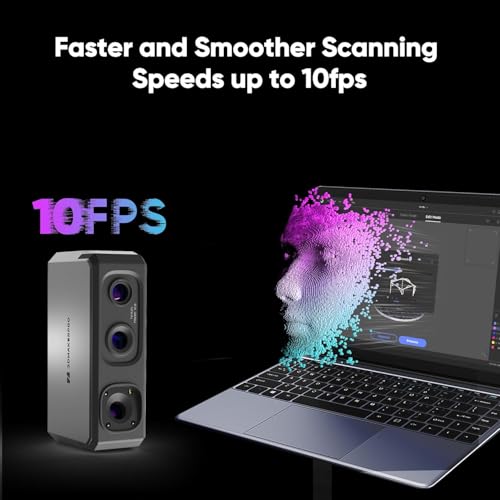 3DMakerpro Seal Lite [Standard Kit] – Präziser Handgeführter 3D-Scanner für kleine Objekte & 3D-Druck, 0,02 mm Genauigkeit, Blaues Licht (Leistungsstarker PC erforderlich)