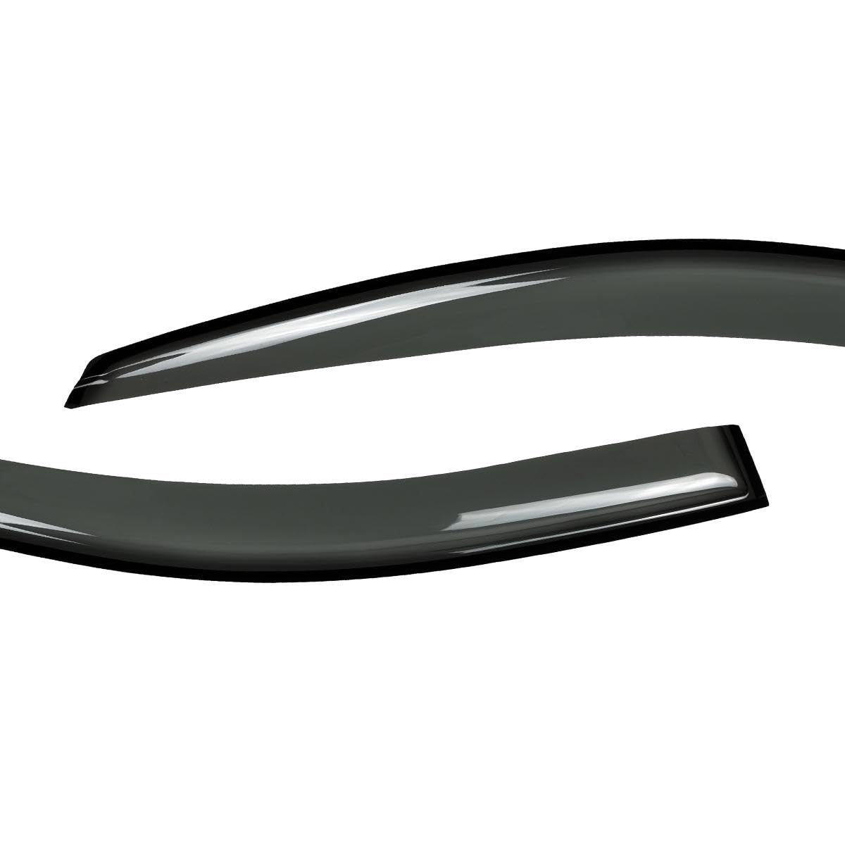 4 deflectores de viento para ventana delantera y trasera, compatible con Jeep Cherokee 2014-2020, estilo de montaje exterior