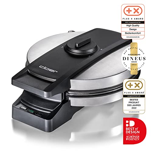 Foto von Cloer 1898 Waffeleisen Professional, zuckerresistente Doppelbeschichtung, für gewerblichen Betrieb geeignet, große Herzwaffel 16,5 cm Ø, 950 W