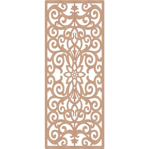 Image of Buel Decorative Pierced Fretwork Wood Wall Panels, 35 3 /8 inchW x 89 3 /8 inchH x 3 /8 inchT, Alder
