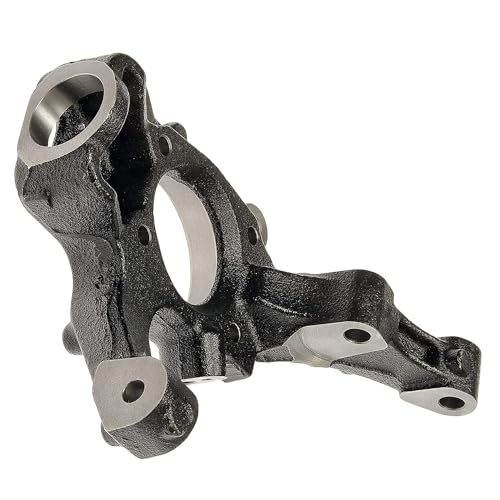 Image of Detroit Axle - Front Right Steering Knuckle for 2008-2014 Chrysler 200 Dodge Avenger, 2007-2010 Sebring Passenger Side Steering Knuckle Assembly 2008 2009 Replacement
