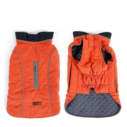Manteau matelassé pour chien veste chaude orange taille M