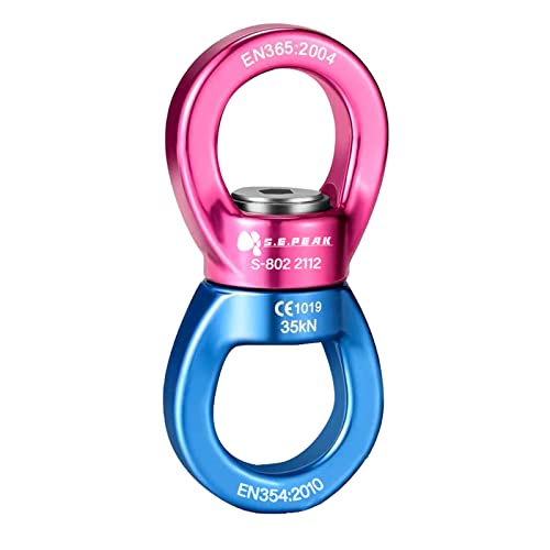 S.E.PEAK 35kN Swing Swivel, CE Certified 360°Rotational Device, Silent Hanging Accessory for Tree Swing, Aerial Dance