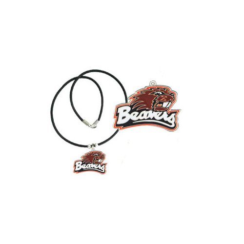 NCAA Oregon State Beavers Rubber Cord Necklace