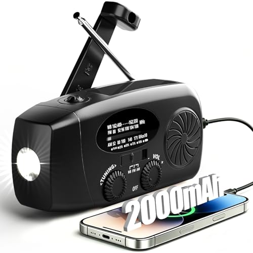 7400mWh�C�ۋً}���W�I�A�|�[�^�u���\�[���[�n���h�N�����N���W�I�AType-C USB�[�dAM/FM/NOAA���W�I1W LED�����d��2000mAh�p���[�o���N�d�b�[�d��A�ً}���pSOS�@�\�B