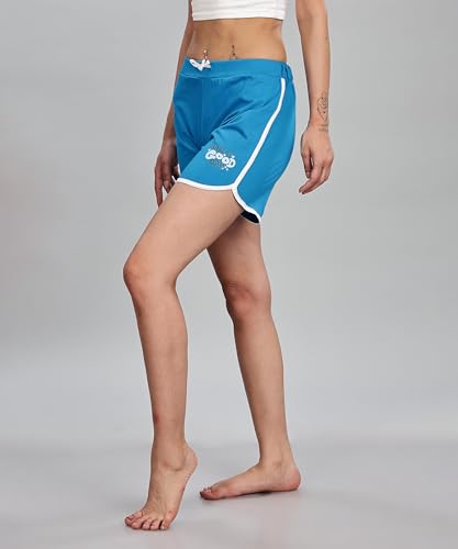 Image of SHODOX 100% Cotton Women Casual Shorts - Printed Short for Gym, Yoga, Cycling, Dance, Summer - Regular Fit (Pack of 2)