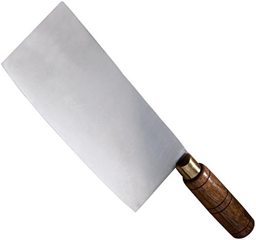 8" Chinese Cleaver with Wood Handle