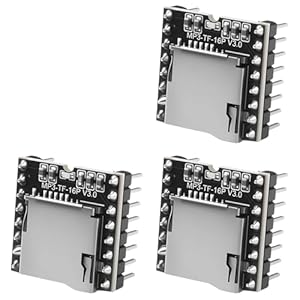 Módulo Mini Reproductor MP3 3 Piezas Compatible con Arduino,