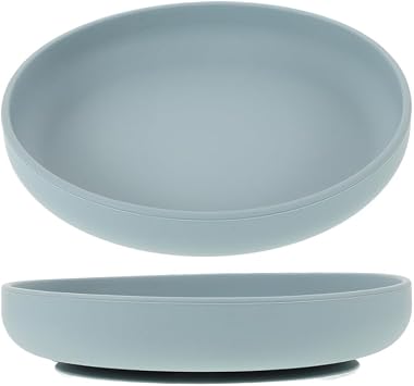 FOMIYES Suction Plates for Elderly 2pcs Silicone Spill-Proof Feeding Plates Suction Cups Nonslip Design for Disabled Seniors for Self-Feeding and Reducing Spills