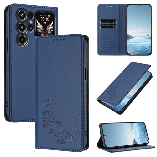 �X�}�z�P�[�X �Ή��@�� for Oukitel C68 Plus �yRFID�u���b�N�z�y�J�[�h�z���_�[�t�����z �}�O�l�b�g�J�� �X�^���h�@�\�t���z�X�}�z�P�[�X Blue