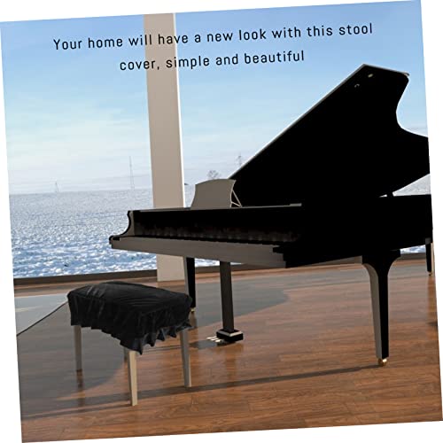 SHOWERORO Capa De Banco Com Acabamento Preto Decoração Preta Acessórios De Banco Preto Para Banco De