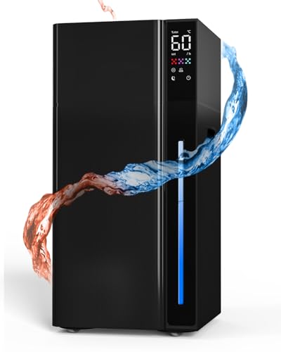 Mifasol Humidifier Large Room, 5.3Gal/20L Warm & Cool Mist Humidifiers for Home 1500 sq ft, Whole House Humidifier, Humidifiers for Bedroom Home Plants Office Large Areas, Black